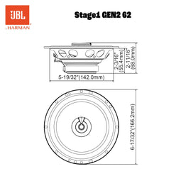 Stage1 962M - 6x9 inch Coaxiale Autospeakers - 560W Peak 70W RMS 45Hz-20kHz 91dB 4-Ohm (set van 2)