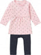 Noppies Nevada - Kledingset 2-delig Hartjesprint - Light Rose