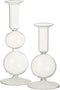 J-Line kaarshouder Ballen - glas - transparant - large
