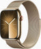 Apple Watch Series 9 - 45mm - Roestvrij staal - Goud - GPS + Cellular