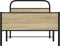vidaXL - Bedframe - zonder - matras - bewerkt - hout - sonoma - eikenkleur - 100x200cm