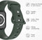 imoshion Siliconen⁺ bandje - Geschikt voor Apple Watch 1, 2, 3, 4, 5, 6, 7, 8, 9, 10 (42 mm), SE - 38/40/41 mm - Donkergroen - S/M