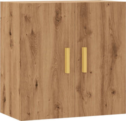 vidaXL - Wandkast - 60x31x60 - cm - bewerkt - hout - artisanaal - eikenkleurig