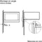 Inbouw magnetron - BOSCH SER4 - BFL523MW1F - Wit - 59,4 x 31,7 x 38,2 cm