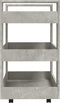 vidaXL - Keukentrolley - 60x45x80 - cm - bewerkt - hout - betongrijs