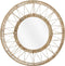 Mica Decorations Ludy Wandspiegel - H5 x Ø60 cm - Jute - Lichtbruin