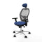 Piqueras y Crespo 3D086N1 - Bureaustoel - Verstelbare hoogte met hoofdsteun - Marineblauw