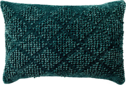 Dutch Decor ELIO - Kussenhoes 40x60 cm - Latigo Bay - petrol blauw - met rits - zonder binnenkussen