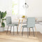 vidaXL - Eetkamerstoelen - 2 - st - fluweel - lichtgrijs