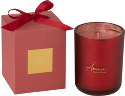 J-Line geurkaars Amour - rood - large - 65U