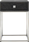 Richmond Interiors Nachtkastje Blackbone silver 1-lade (Black rustic)