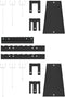 vidaXL - Pegboards - - - 3 - Pack - met - 15 - Accessoires, - Grijs, - 50 - x - 60 - cm, - Staal