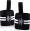 Umbro Wrist Wraps - Polsbeschermers met Duimband - Krachttraining en Fitness - Wit/Zwart (2 stuks)