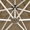 vidaXL - Partytent - inklapbaar - zeshoekig - 3,6x3,1 - m - taupe - 220 - g/m²