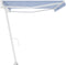vidaXL - Luifel - vrijstaand - automatisch - 500x350 - cm - blauw - en - wit