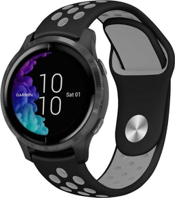 iMoshion Bandje Geschikt voor Garmin Vivoactive 3 / Venu / Forerunner 245 - iMoshion Siliconen sport bandje - Zwart