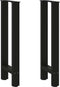 vidaXL - Salontafelpoten - 2 - st - 38x(72-73) - cm - staal - zwart