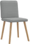 vidaXL - Eetkamerstoelen - 2 - st - stof - lichtgrijs