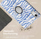 imoshion Tablet Hoes - Geschikt voor Xiaomi Redmi Pad SE - 360° Draaibare Design Bookcase 2.0 - White Blue Stripes