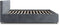 Juskys Nizza - Gestoffeerd Bed - LED Verlichting Bedlade - 140 x 200 cm - Grijs