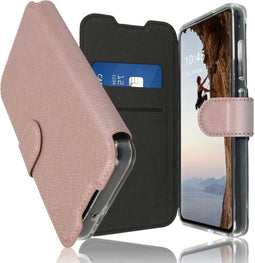 Accezz Hoesje Geschikt voor Samsung Galaxy S23 Hoesje Met Pasjeshouder - Accezz Xtreme Wallet Bookcase - Rosé Goud