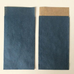 Klika - Kraftzakjes blauw 17x25 cm 200st - 5 stuks