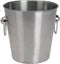 RVS champagnekoeler/ijsemmer met houder voor aanrecht of tafel - 3 liter - 22 x 22 cm