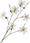 Silk-ka Kunstbloem-Zijden Bloem Clematis Tak Crème 114 cm