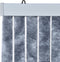 vidaXL - Vliegengordijn - 56x200 - cm - chenille - zilverkleurig
