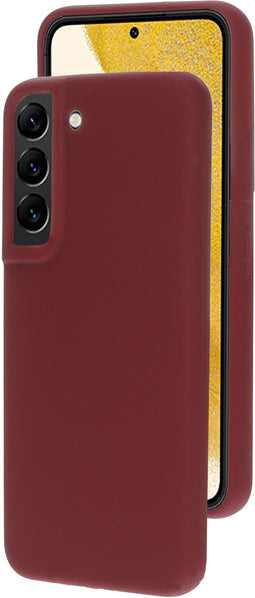 Mobiparts Samsung Galaxy S22 - Silicone Cover - Soft-touch - Plum Red