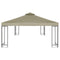 vidaXL - Vervangend - tentdoek - prieel - 310 - g/m² - 3x3 - m - beige