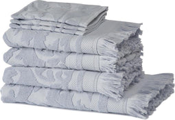 Seahorse Grace - 3 Washandjes & 3 Baddoeken & 1 Douchelaken - Blauw - Set van 7