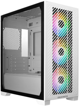 Cooler Master Elite 301 - Micro-ATX Behuizing - Gehard glas zijpaneel - Wit