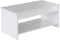 HAPPY Hedendaagse matte witte salontafel - L 100 x B 50 cm