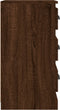 vidaXL - Dressoir - 36x35,5x67,5 - cm - bewerkt - hout - bruin - eikenkleur