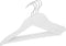 Atmosphera Kids Kinderhanger - Kledinghanger - Wit - 12 stuks - Hout