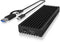 Icy Box IB-1817MCT-C31 - Externe behuizing - M.2 30mm/42mm/60mm/80mm - USB 3.2 Gen2 type-C - Zwart