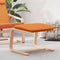 vidaXL - Voetenbank - 51x41x40 - cm - stof - donkergeel