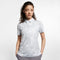 Nike W Nk Df Uv Polo Aop Summer Sportpolo Dames - Korte Mouw - Pure Platinum/White - Maat S