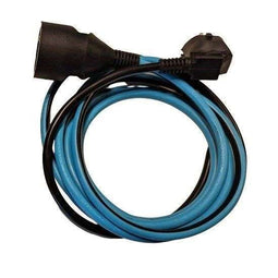 Tweekleurige verlenging - CHACON - Zwart / Turquoise - H05VV-F 3G1.5 - 10 m
