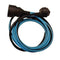 Tweekleurige verlenging - CHACON - Zwart / Turquoise - H05VV-F 3G1.5 - 10 m