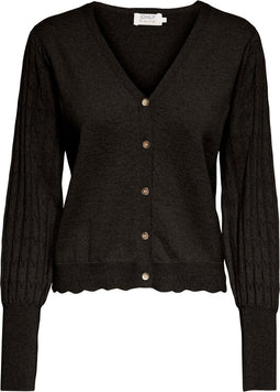 ONLY ONLMOLLY LIFE LS MIX CARDIGAN - Dames Vest - V-Hals - Lange ballonmouwen - M (Maat M)