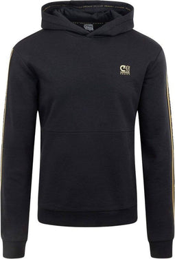 Cruyff Xicota - Trui - Reguliere pasvorm kangoeroezak vaste capuchon - Zwart en goud