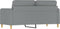 vidaXL - Tweezitsbank - 140 - cm - stof - lichtgrijs