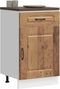 vidaXL - Keuken - onderkast - Kalmar - bewerkt - hout - oud - houtkleurig