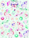 Funny Products Stickers Unicorn 20 X 15 Cm Papier Groen 35 Stuks
