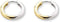 TI SENTO Dames Oorbellen - 925 zilver - Zilver geel verguld - 7210SY