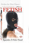 Pipedream Fetish Fantasy Masker Spandex 3 Hole Hood zwart