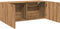 vidaXL - Tv-meubel - wandgemonteerd - 100x30x41 - cm - artisanaal - eikenkleurig