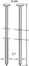 Dutack Fasteners Coilnagel 2,5x65mm draadgebonden verzinkt glad